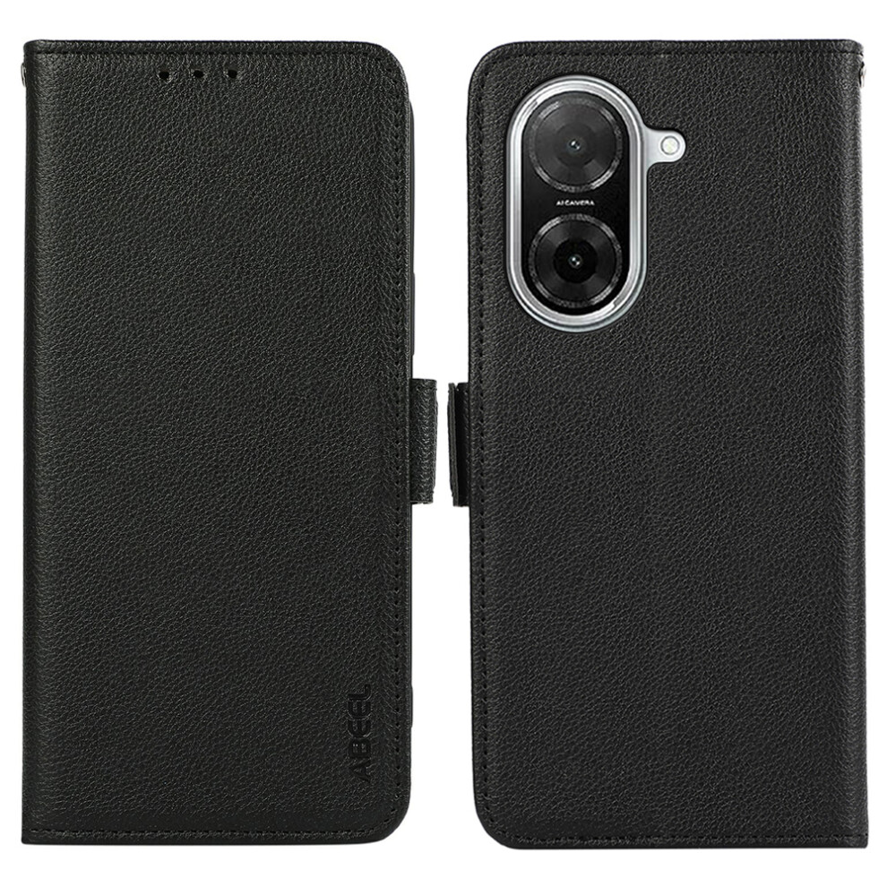 (Black) Abeel For Xiaomi Redmi A5 Nfc (Eu) (173.45Mm) Case Litchi Texture Leather Rfid Blocking Phone Cover Black 6914296639155