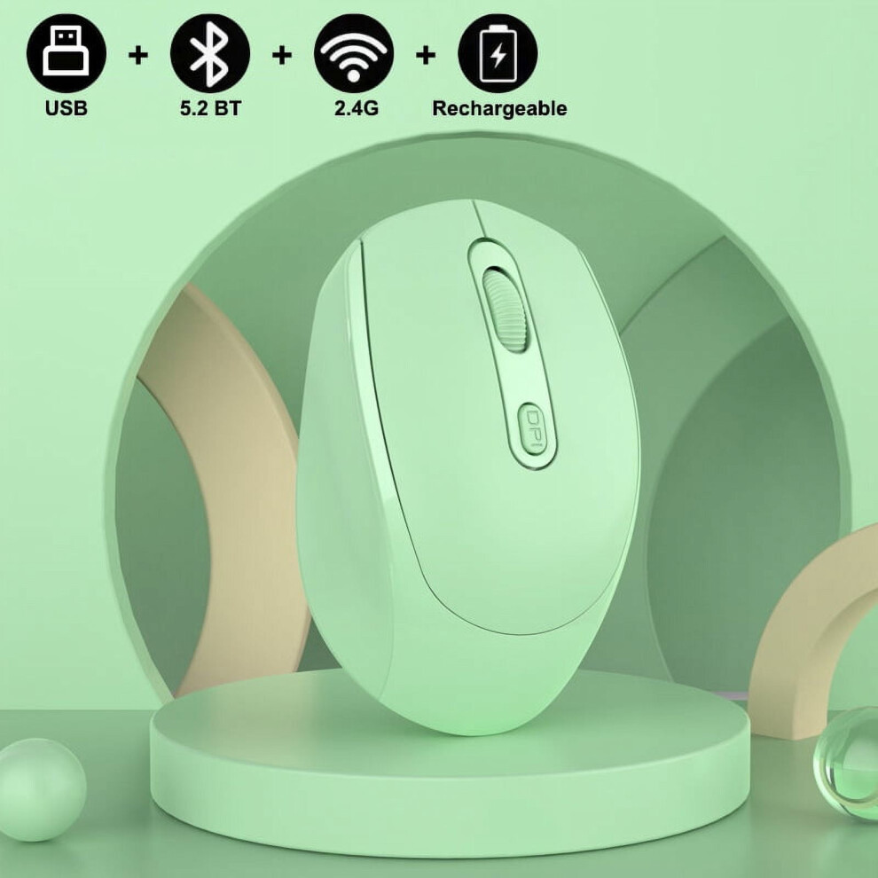 Wireless Bluetooth Mouse 2.4G Optical 1600Dpi Mute 972745802273