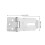 Soimiss Silver Plated Padlock Latch 2 pcs 2