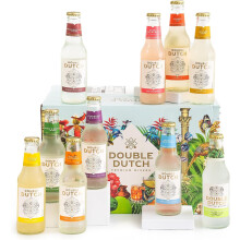 Double Dutch Variety Box – 10 x 200ml Premium Mixers | Low Calorie, Vegan-Friendly Tonic Waters for Gin, Vodka, Tequila & Cocktails