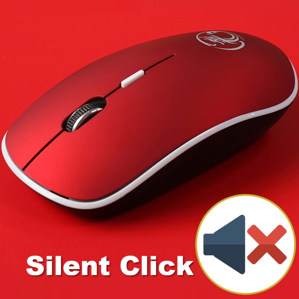 Imice Wireless Mouse Silent 1600 Dpi Ergonomic 972745801337