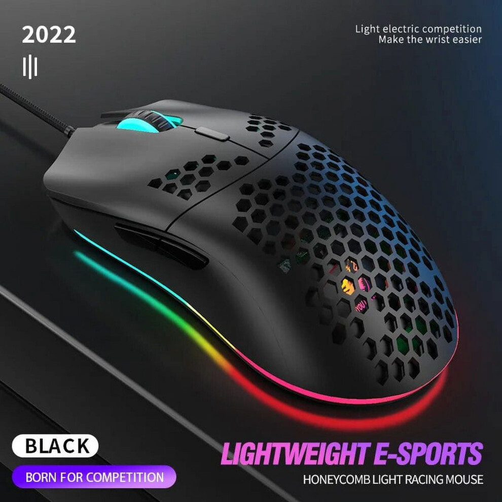 M1 Wired Gaming Mouse Lightweight 69G Honeycomb Shell 6400 972745801245