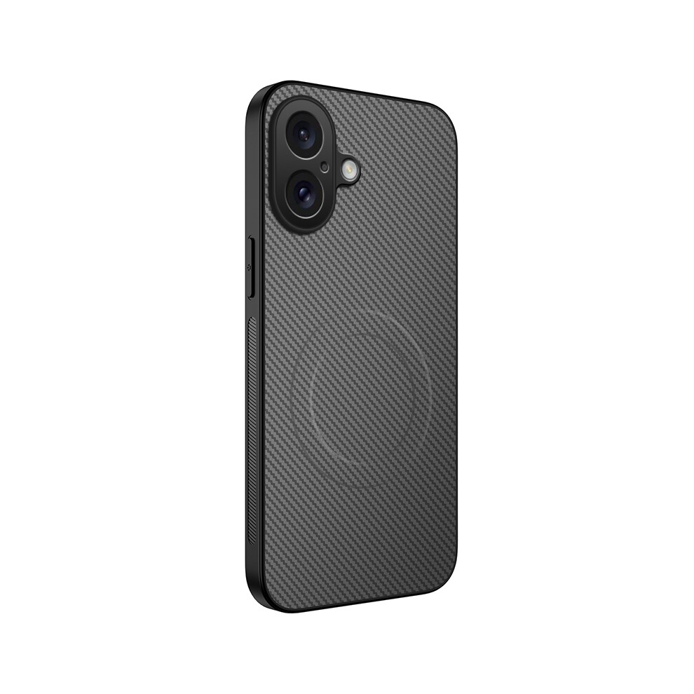 (Grey) Wanlonfeng For Iphone 17 Case Compatible With Magsafe Tq Series Carbon Fiber Texture Pc Tpu Phone Cover Grey 6914297862880