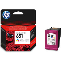 Cartucho de tinta HP 651 - Tricolor - Jato de tinta - HP INC.
