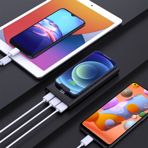 900000mAh ασύρματο τροφοδοτικό Qi, φορητός φορτιστής, εξωτερική μπαταρία, εφεδρική 1