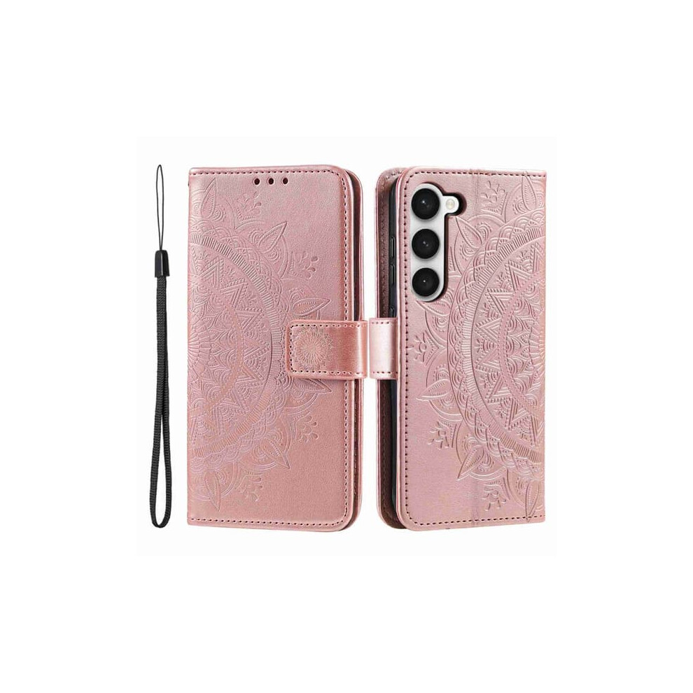 Skalo Mandala Wallet Case For Samsung S23 Plus Rose Gold 962125198867