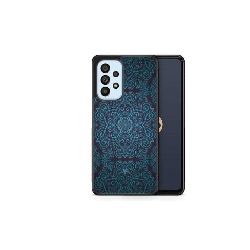 Bjornberry Case For Samsung Galaxy A53 5G Retro Pattern Blue 962125209563