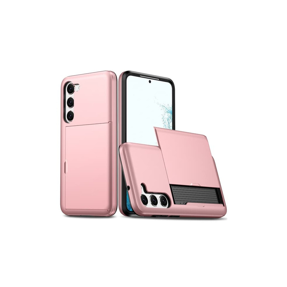 Skalo Samsung S23 Plus Armor Case With Card Holder Rose Gold 962125199864