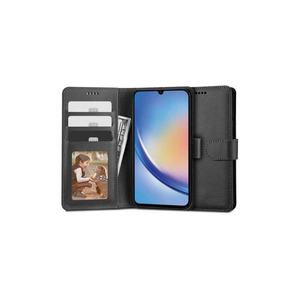 Samsung A34 5G Wallet Case Pu Leather 4-Compartment Black 962125198973