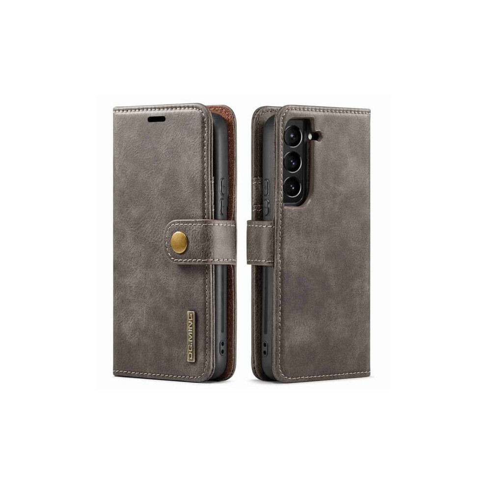 Dg.ming Magnetic Wallet For Samsung Galaxy S23 2-In-1 Brown 962125191745
