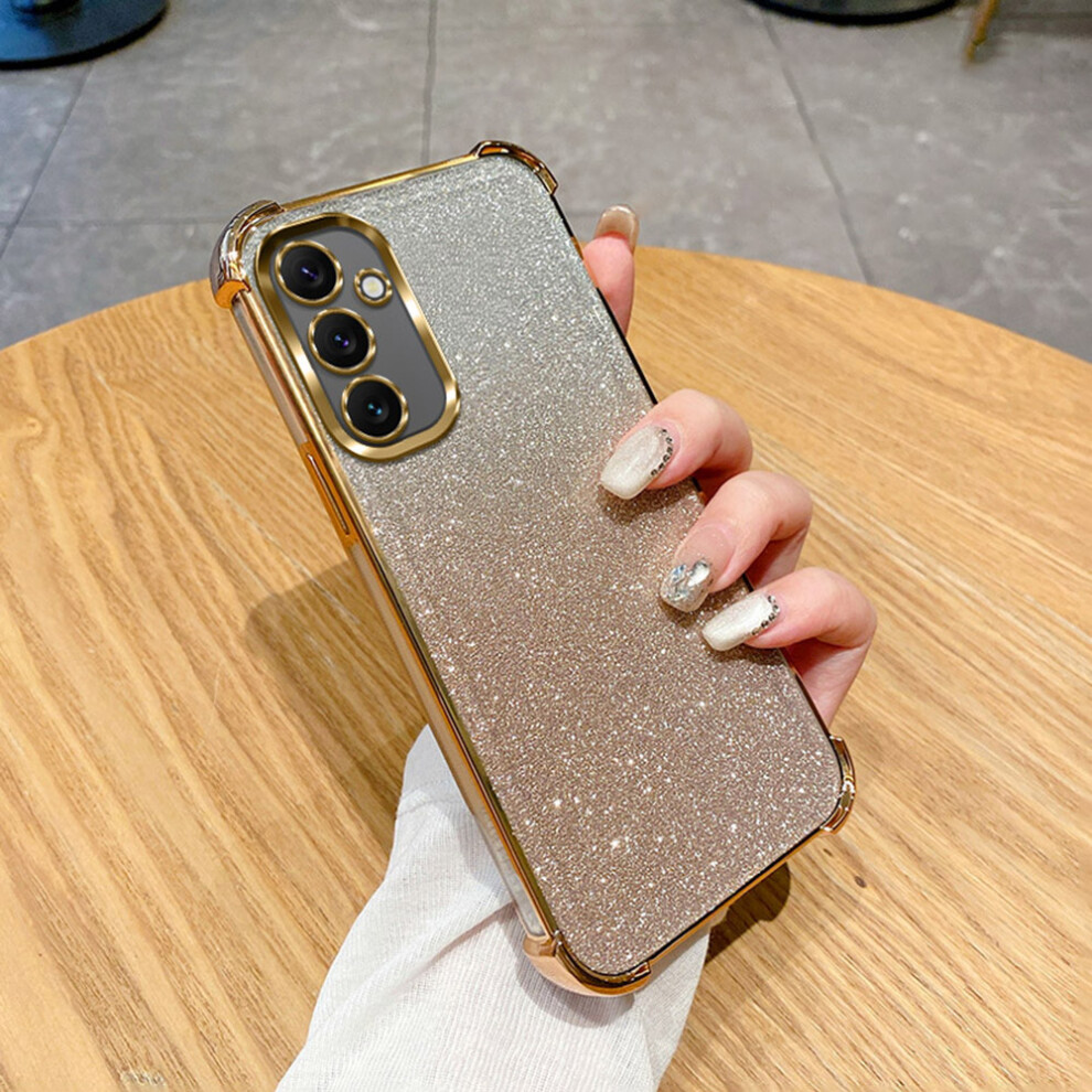 (Gold) For Samsung Galaxy A16 4G / 5G Case Glitter Tpu Phone Cover With Reinforced Corner Gold 6914298813768