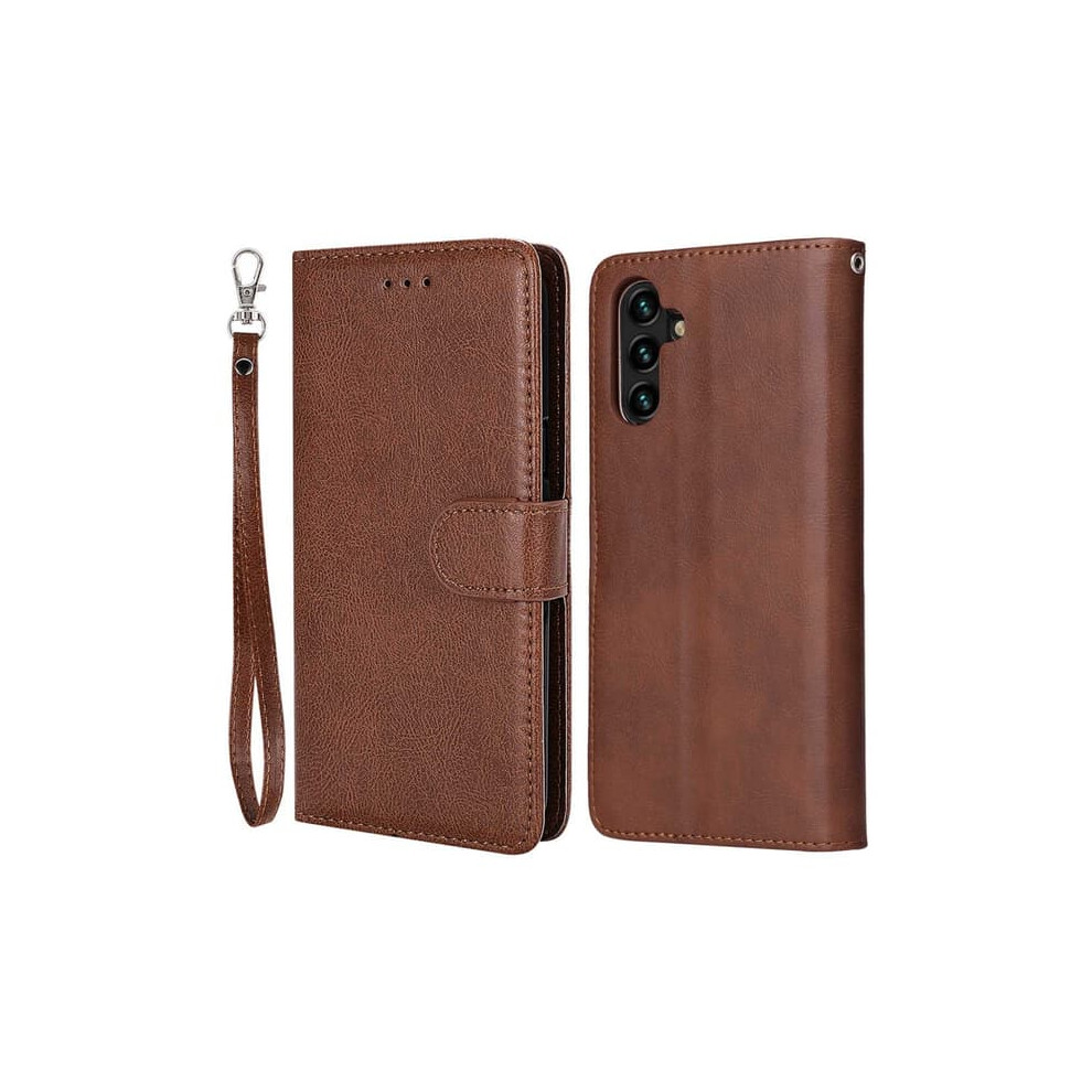 Samsung Galaxy A04s A13 5G Wallet Case Brown 962125192643