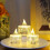 LED tea lights rechargeable with remote timer 12 pcs 7