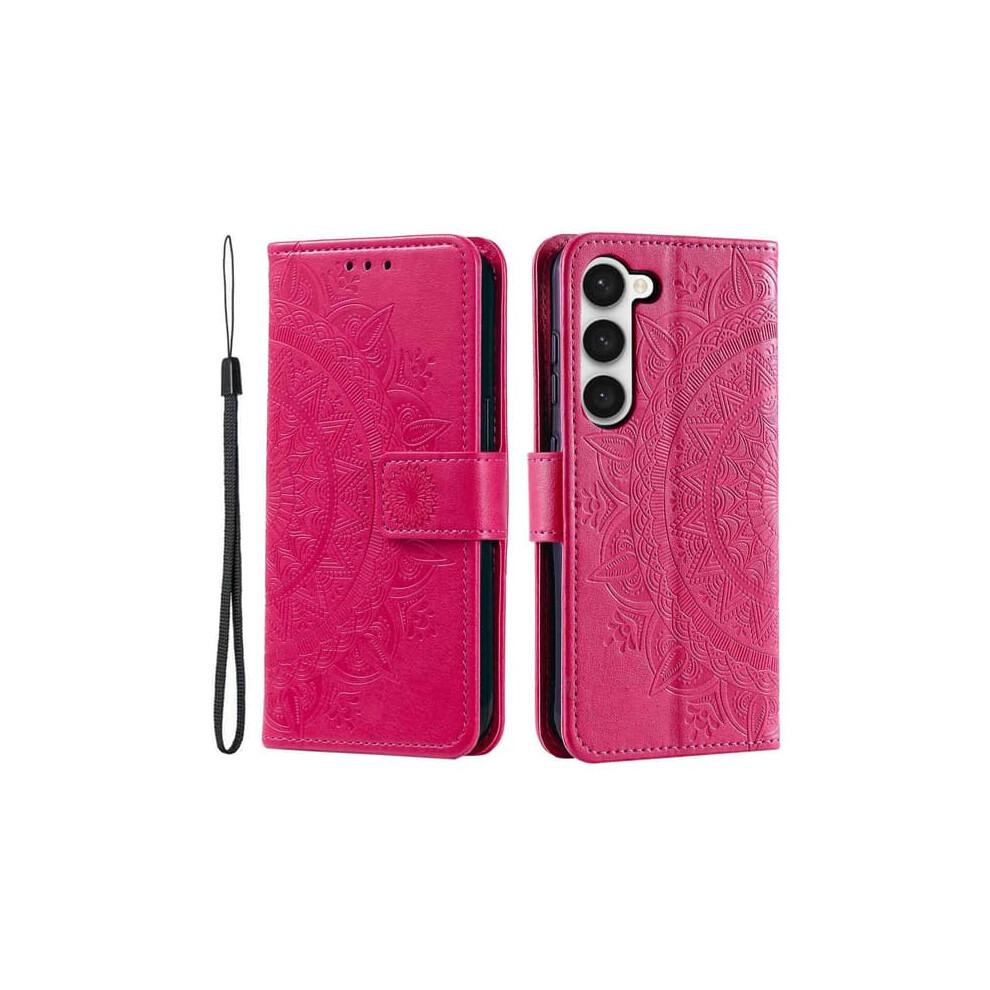 Skalo Mandala Wallet Case For Samsung S23 - Cerise 962125191813