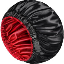 Black Satin Sleep Cap Reversible for Men and Women