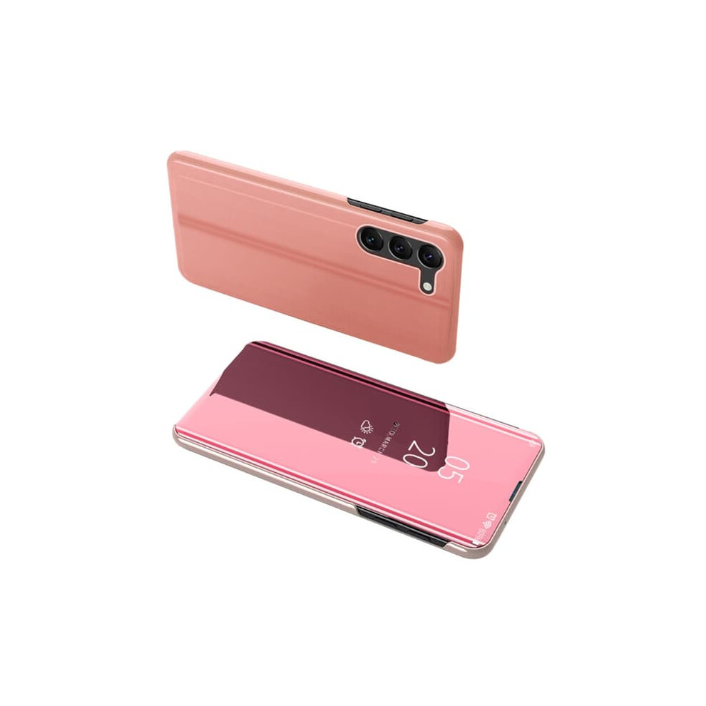 Skalo Samsung S23 Clear View Wallet Case Rose Gold 962125194944