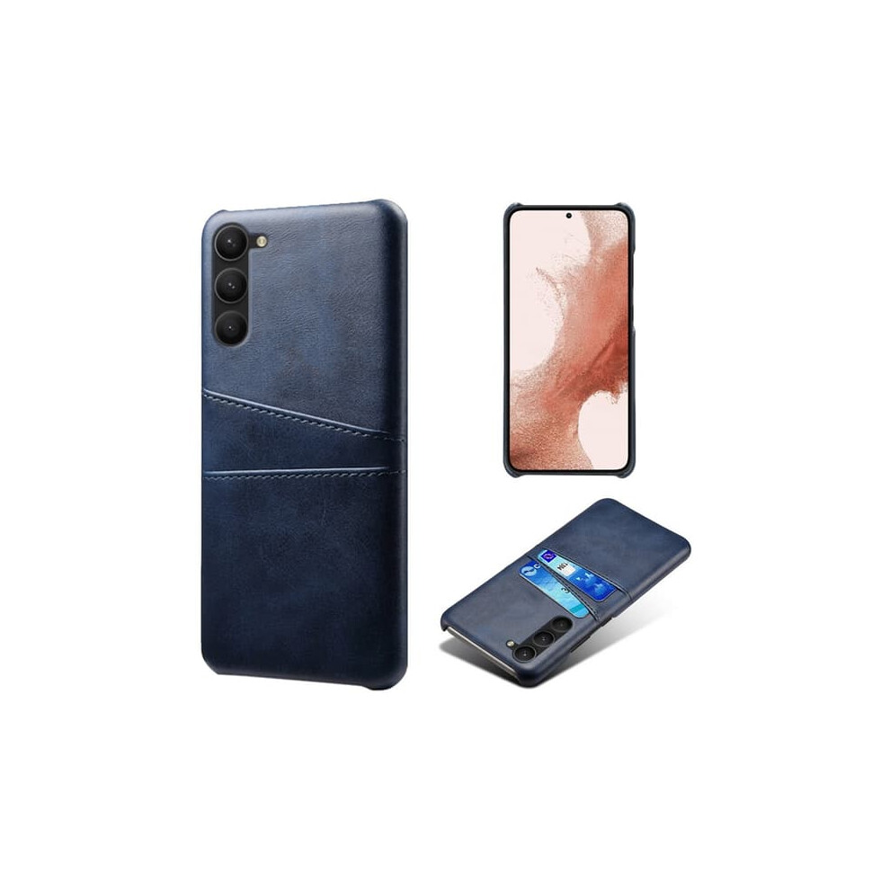 Skalo Samsung S23 Pu Leather Card Holder Case Blue 962125195385