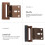 Brown Door Chain Lock 800 lb Security 8