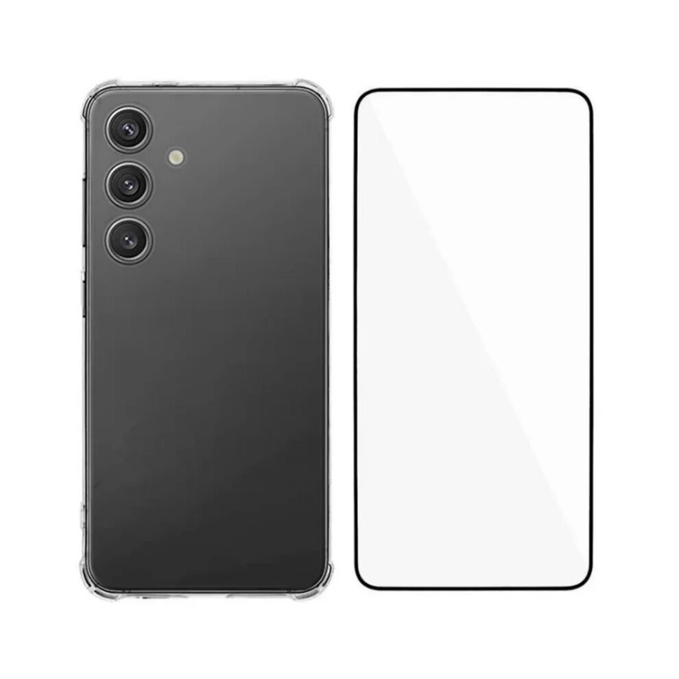 (Transparent) Wanlonfeng For Samsung Galaxy S25 Fe Tpu Case Wl3 Series 1.5Mm Phone Cover With Tempered Glass Film 6914292382079