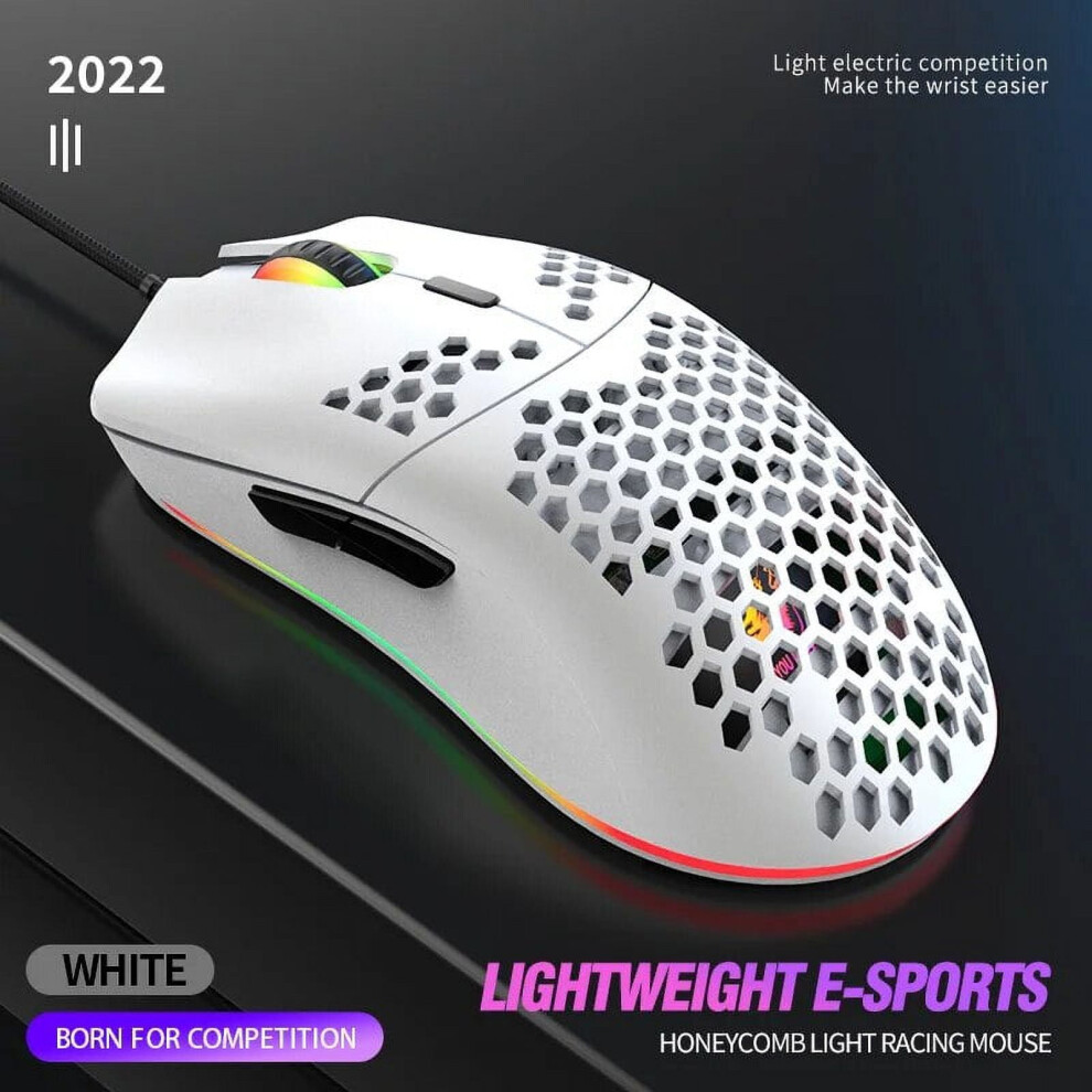 M1 Wired Gaming Mouse 69G Honeycomb Shell 6400 Dpi 972745802914