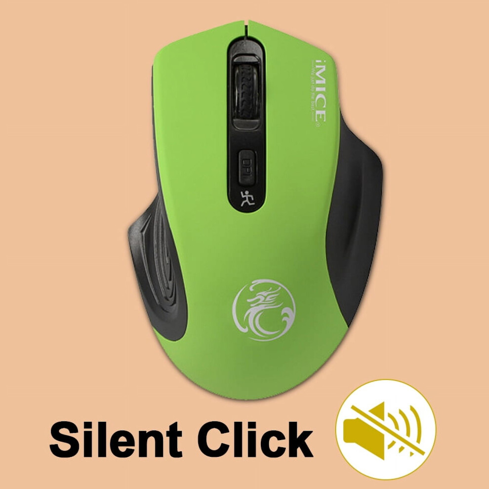 Wireless Ergonomic Mouse 2.4G Optical 2000Dpi Silent 972745801894
