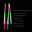 Glow Sticks LED Swords for Kids 2 Pack 4