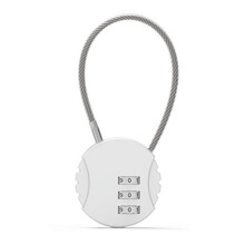 Zinc Alloy Combination Padlock Small Security Cable Lock 1