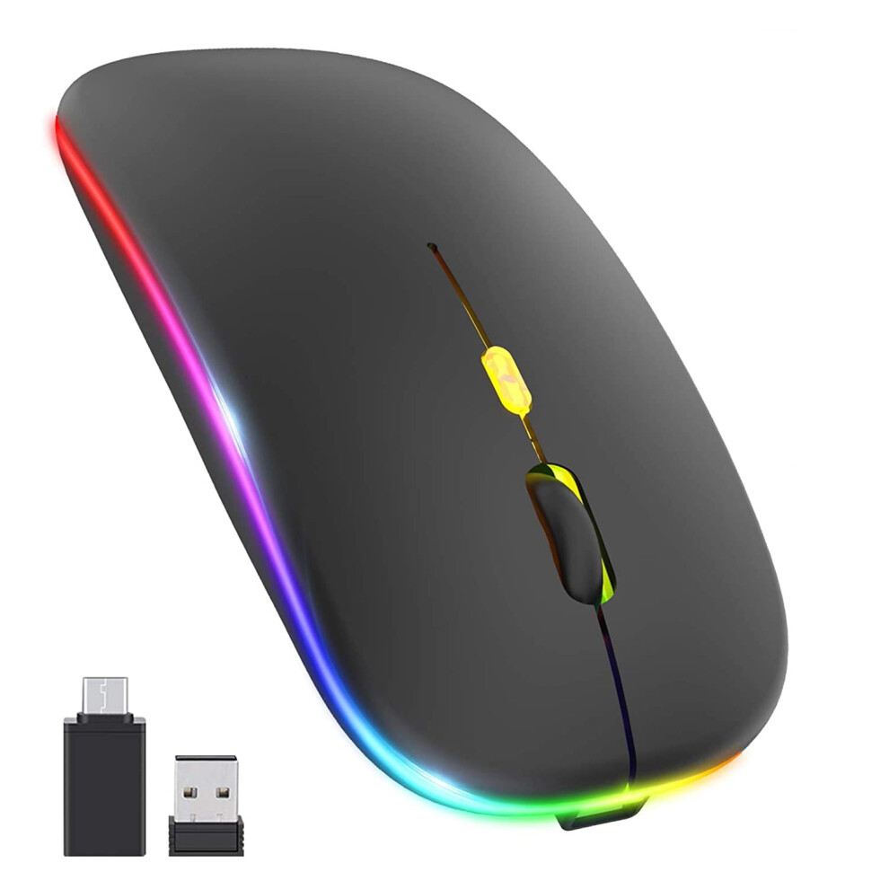 Wireless Mouse Rechargeable Slim Silent 2.4G 972745802822