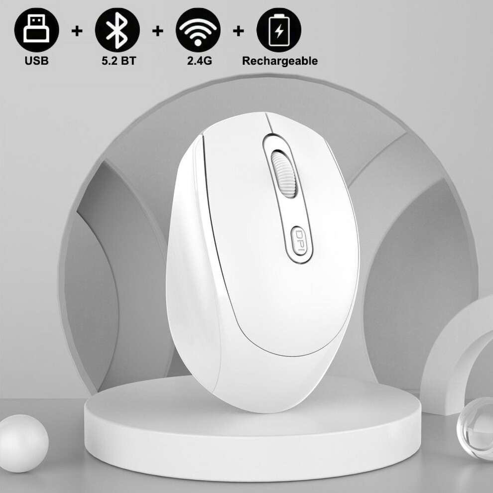 Rechargeable Bluetooth Wireless Mouse 2.4G 1600Dpi 972745802280