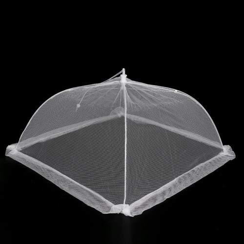 2PCS Foldable Mesh Food Cover, Washable Table Protector, Dust-Proof Umbrella for Kitchen, Collapsible Food Keeper Tools 2