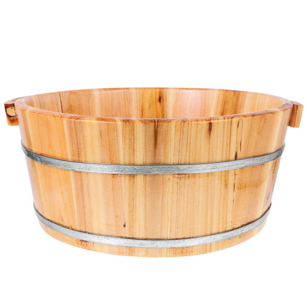 Qiysamall Spa Basin Wooden Foot Bath Bucket 972745818717