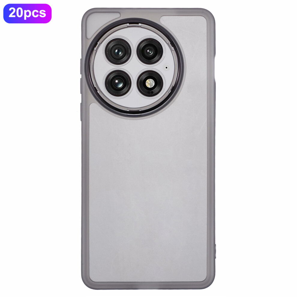 (Transparent ) Bulk Purchasing 20Pcs For Oneplus 13 Case Electroplated Camera Frame Tpu Phone Cover Precise Cutouts Black 6914295118613