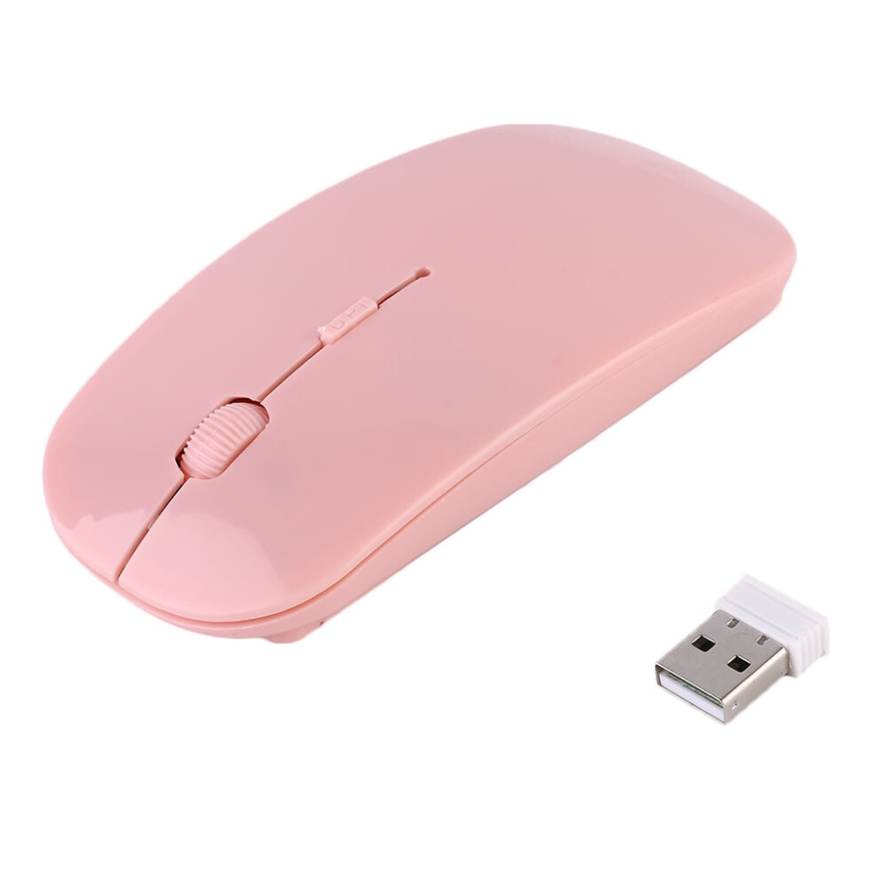 Bluetooth-Compatible 2.4Ghz Wireless Optical Mouse Pink 972745803607