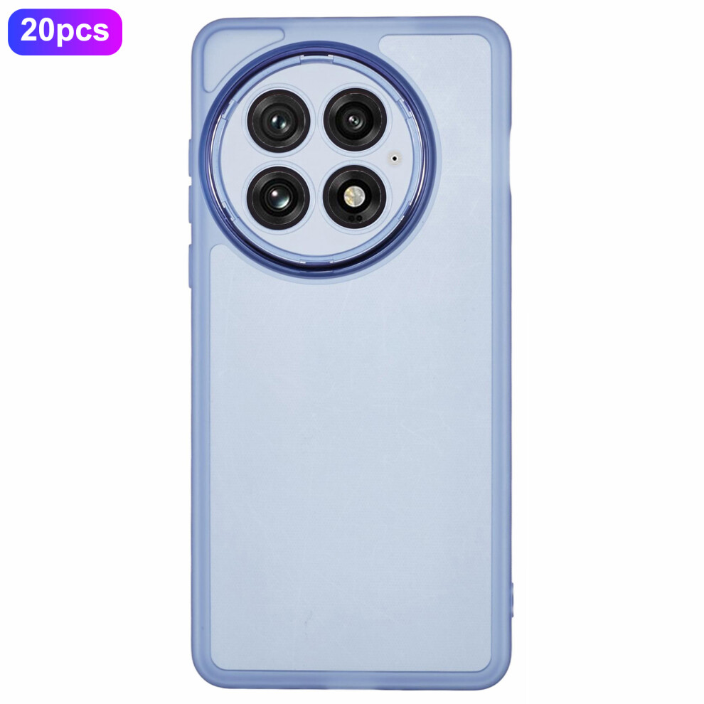 (Transparent ) Bulk Purchasing 20Pcs For Oneplus 13 Case Electroplated Camera Frame Tpu Phone Cover Precise Cutouts Blue 6914294915619