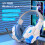 Trådløst gamingheadset Bluetooth over-ear med 6