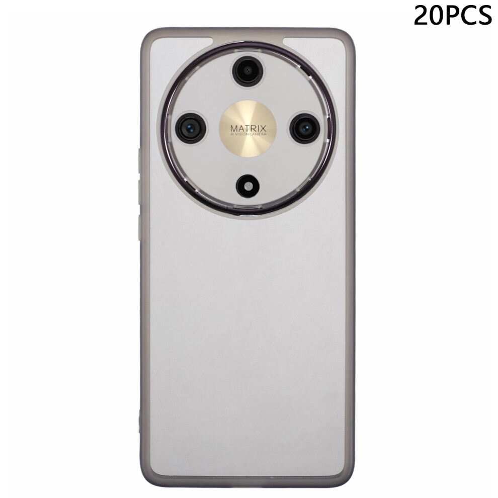 (Transparent ) Bulk Purchasing 20Pcs For Honor X9b 5G / X50 5G / Magic6 Lite 5G Case Electroplated Camera Frame Tpu Phone Cover Precise Cutouts Black 6914296527933
