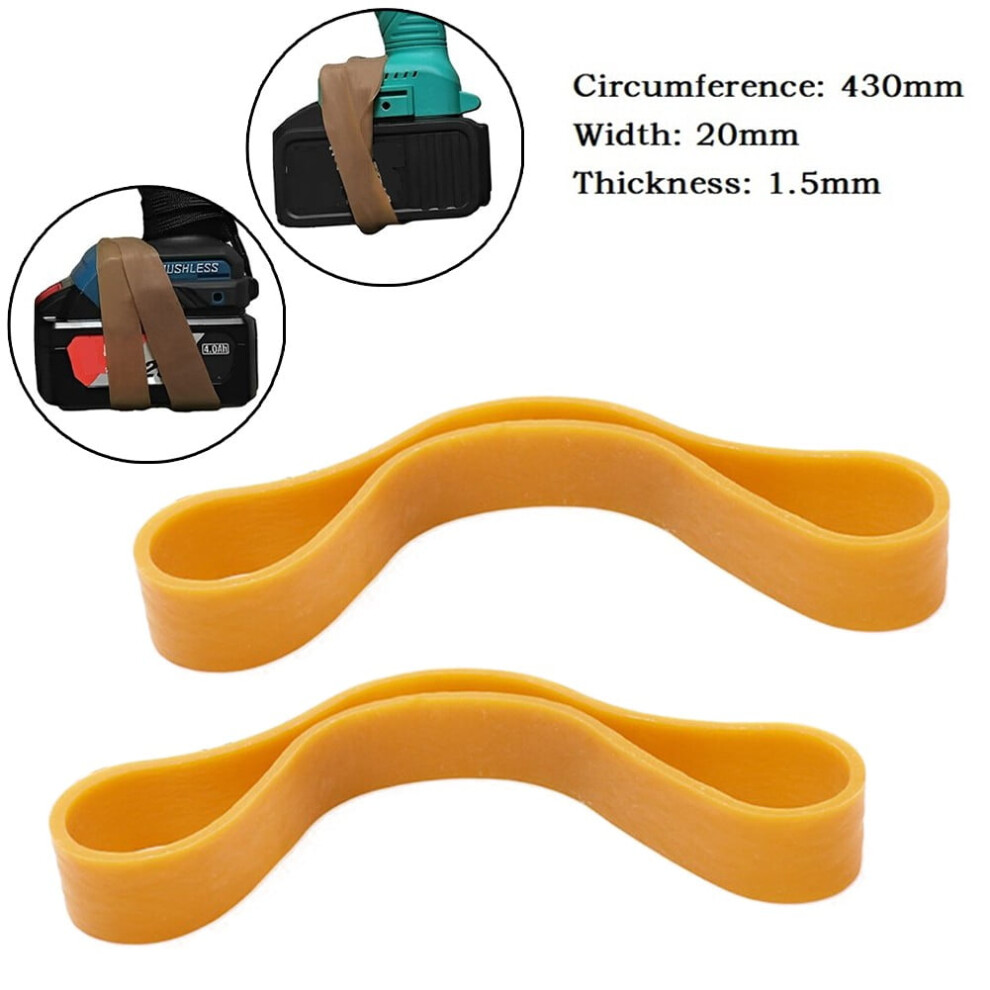 Rubber Bands Brown Elastic 2 Cm Wide Heavy Duty 972745804116