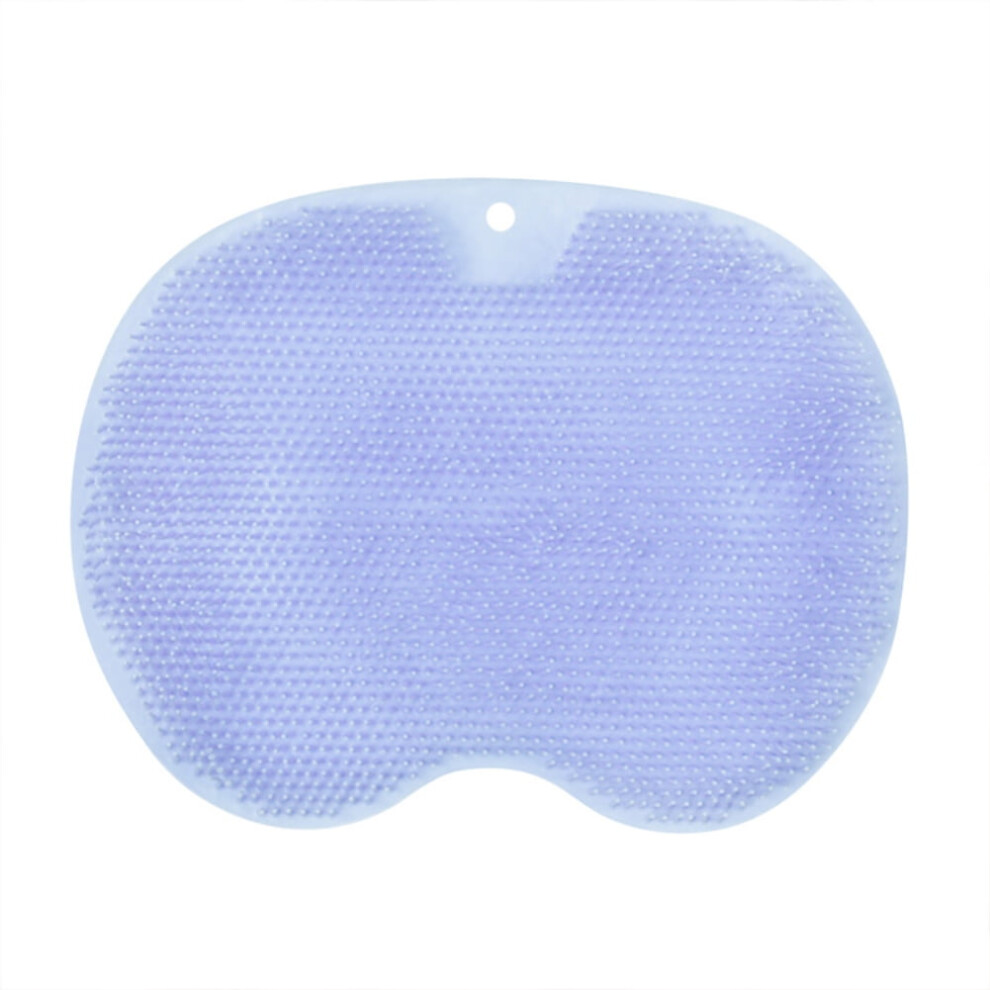 Shower Foot Scrubber Mat Blue Non-Slip with Suction Cups