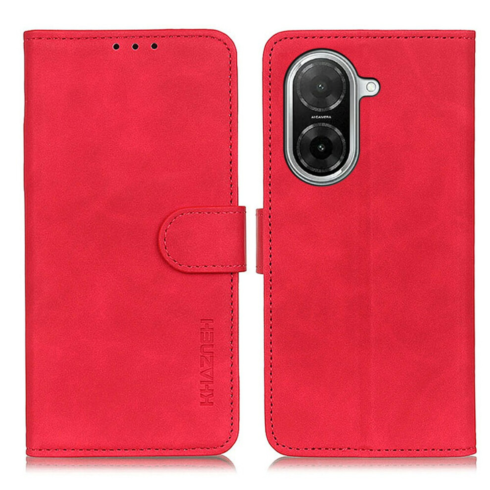 (Red) Khazneh For Xiaomi Mi A5 4G (171.7Mm) / Poco C71 4G Case Pu Leather Retro Texture Phone Cover Red 6914291270179