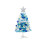 Mini Christmas Tree Blue 18 Inch Tabletop Decoration 1
