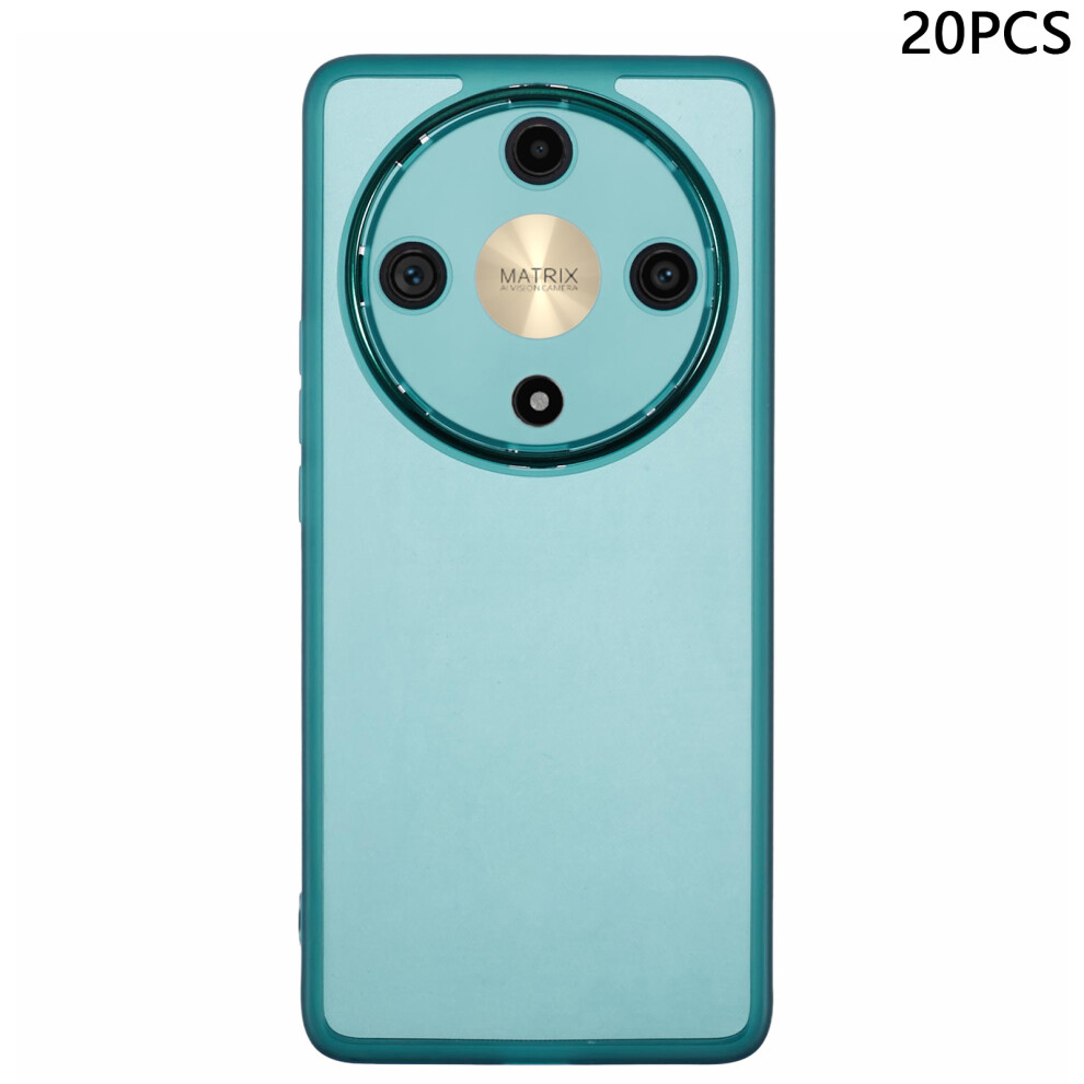(Transparent ) Bulk Purchasing 20Pcs For Honor X9b 5G / X50 5G / Magic6 Lite 5G Case Electroplated Camera Frame Tpu Phone Cover Precise Cutouts Green 6914295220187