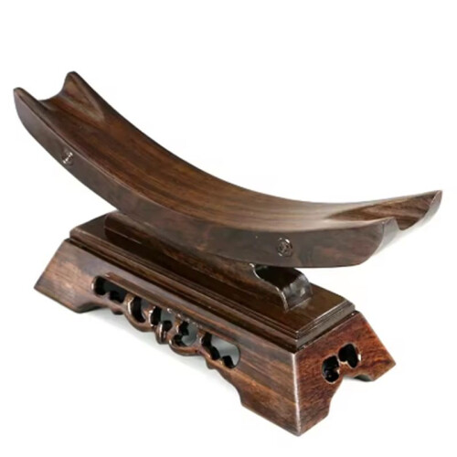 Stand Solid Wood Display Samurai Holder Stand Home Decor  25x8.5x13CM 2