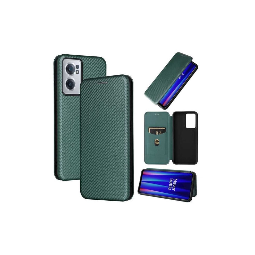 Oneplus Nord Ce 2 5G Flip Case With Card Slot Green 962125218282