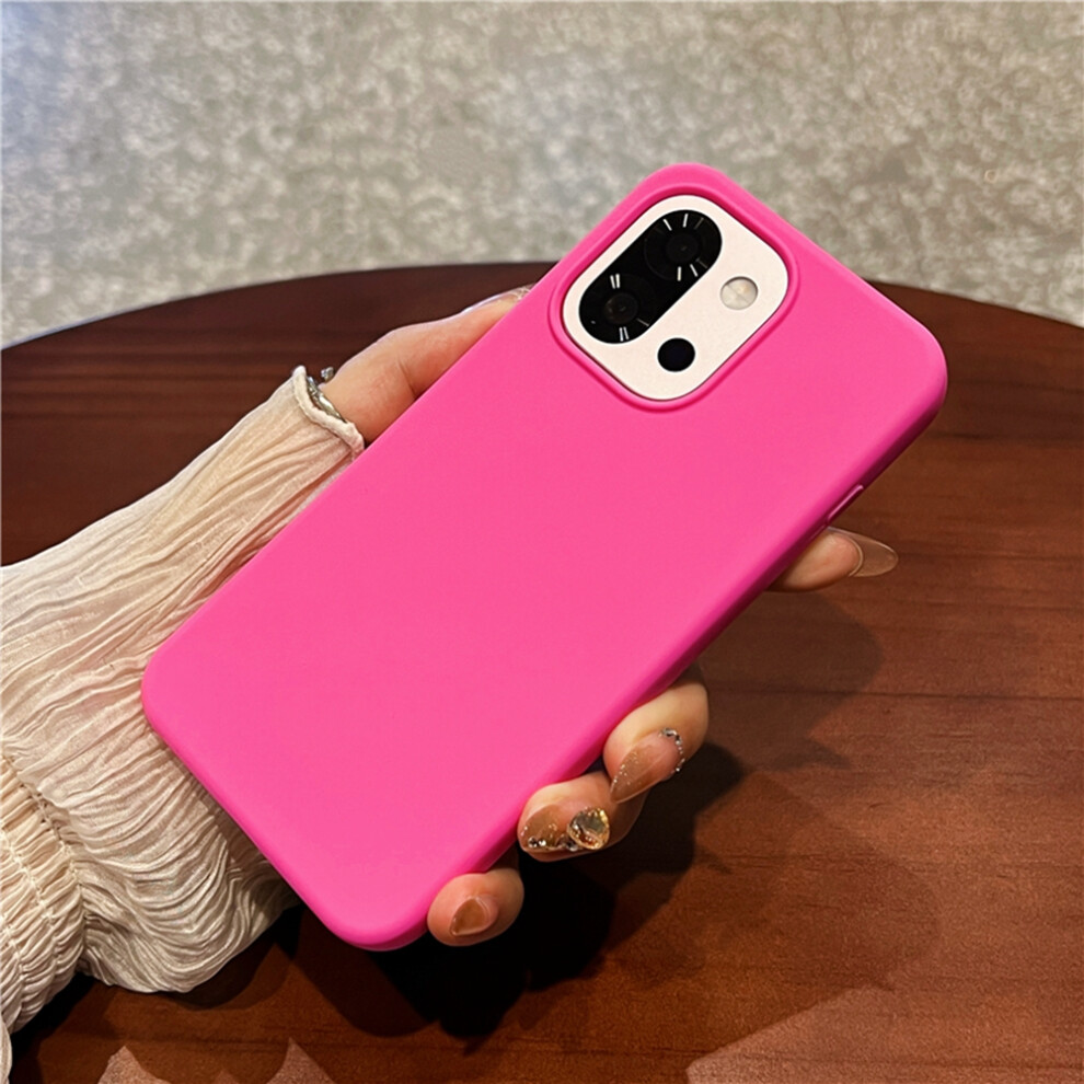 (Hot ) For Oneplus 13T 5G Case Skin-Friendly Liquid Silicone + Pc Phone Cover Pink 6914296996555