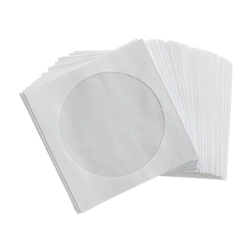 Apooke paper envelopes with transparent flap 100 pcs
