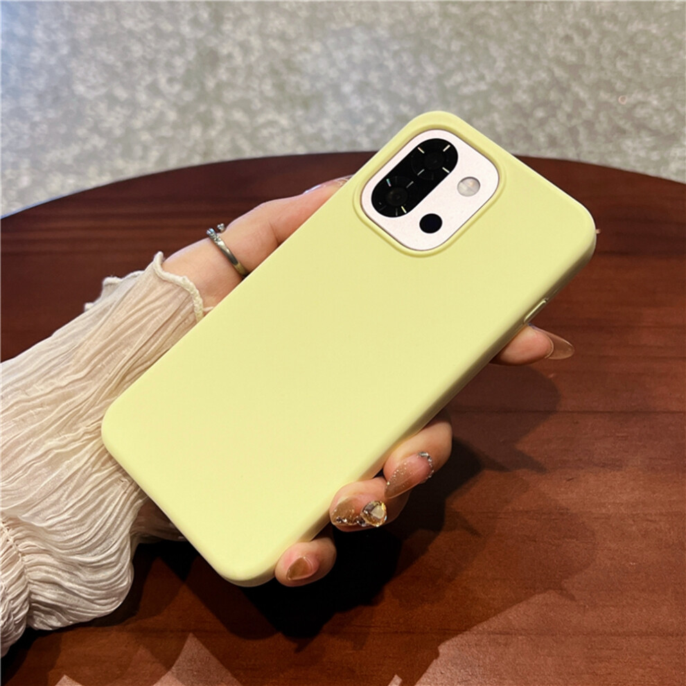 (Light ) For Oneplus 13T 5G Case Skin-Friendly Liquid Silicone + Pc Phone Cover Yellow 6914295099172