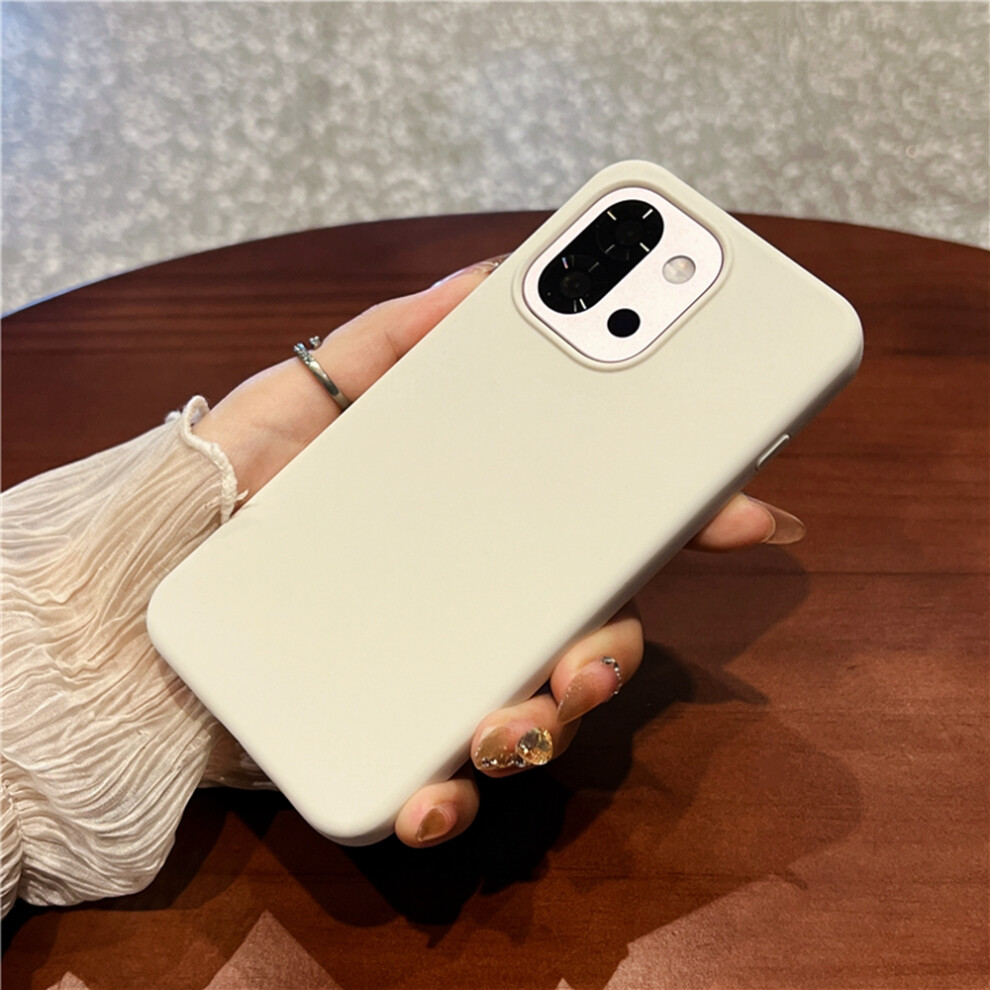 (Antique ) For Oneplus 13T 5G Case Skin-Friendly Liquid Silicone + Pc Phone Cover White 6914295863070