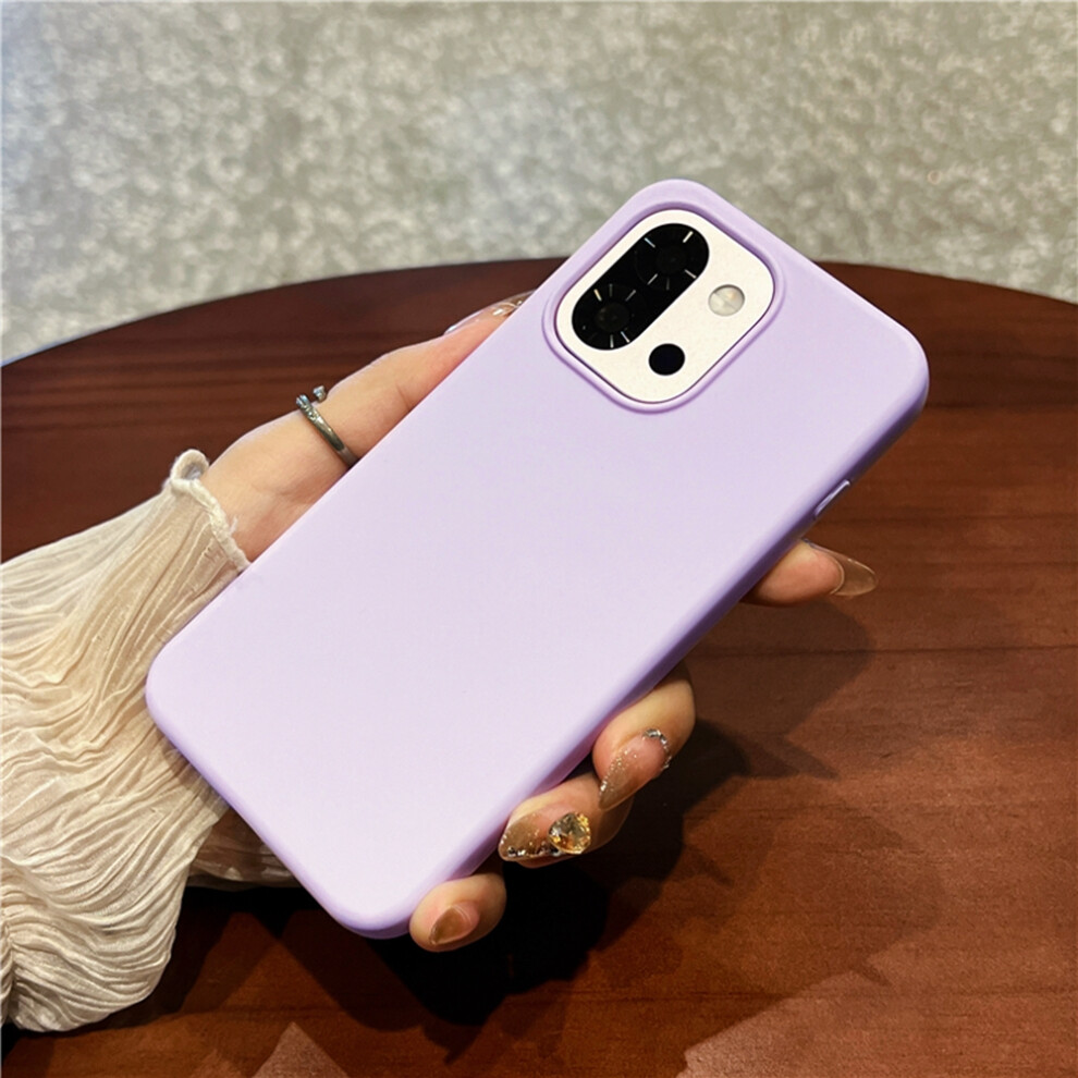 (Light ) For Oneplus 13T 5G Case Skin-Friendly Liquid Silicone + Pc Phone Cover Purple 6914292011580