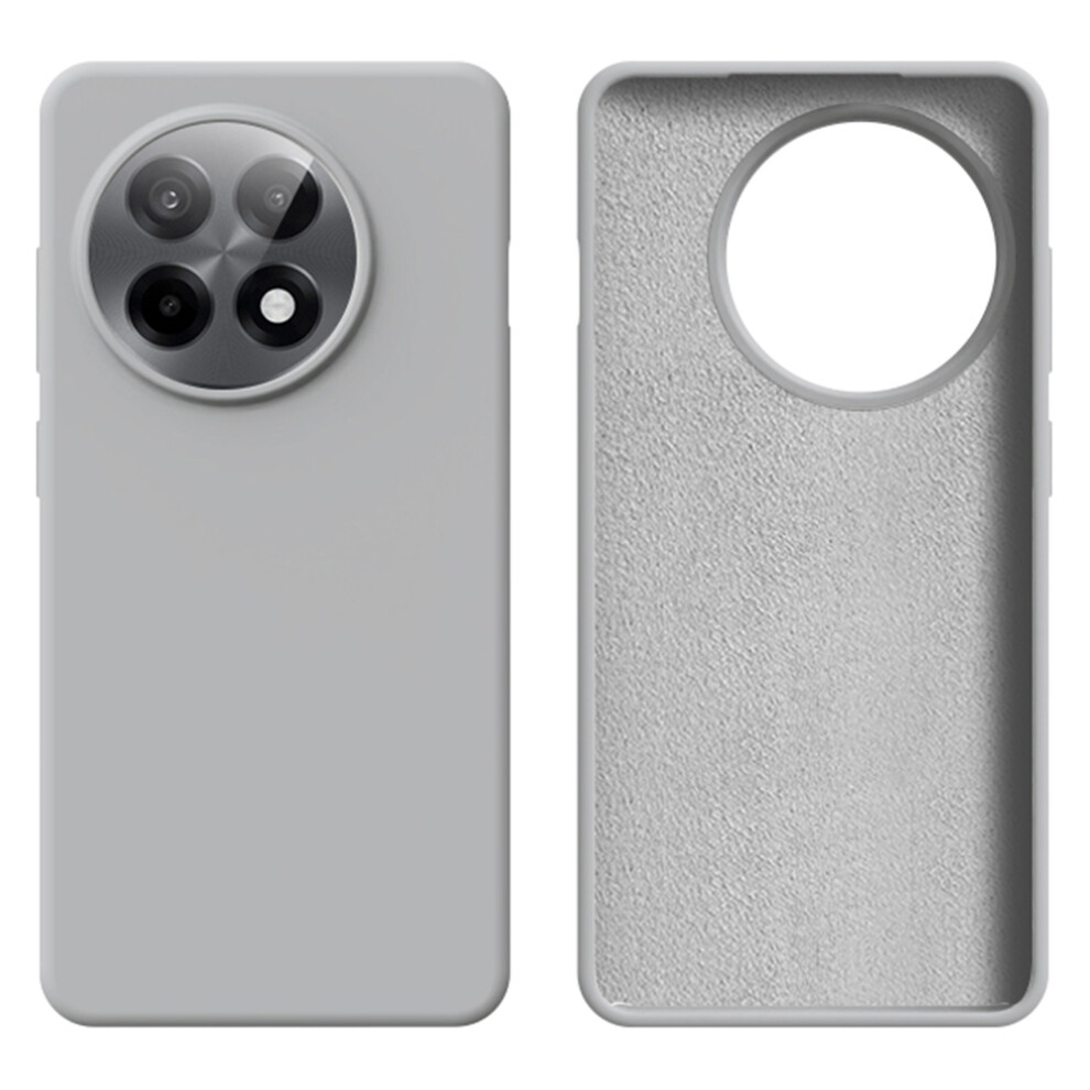 (Grey) For Oneplus Ace 5 5G / Ace 5 Pro 5G Case Skin-Friendly Liquid Silicone + Pc Phone Cover Grey 6914296679427