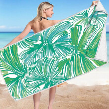 Serviette de plage ZUBKTE en microfibre 76 x 152 cm, ultra-légère et anti-sable, serviette colorée et multi-usages idéale pour les voyages, la